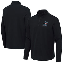 Miami Marlins Antigua Sync Tri-Blend Quarter-Zip Pullover discount