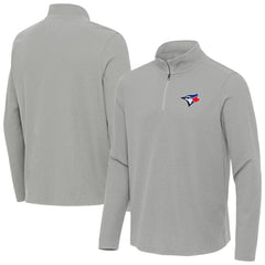 Toronto Blue Jays Antigua Sync Tri-Blend Quarter-Zip Pullover Lifestyle