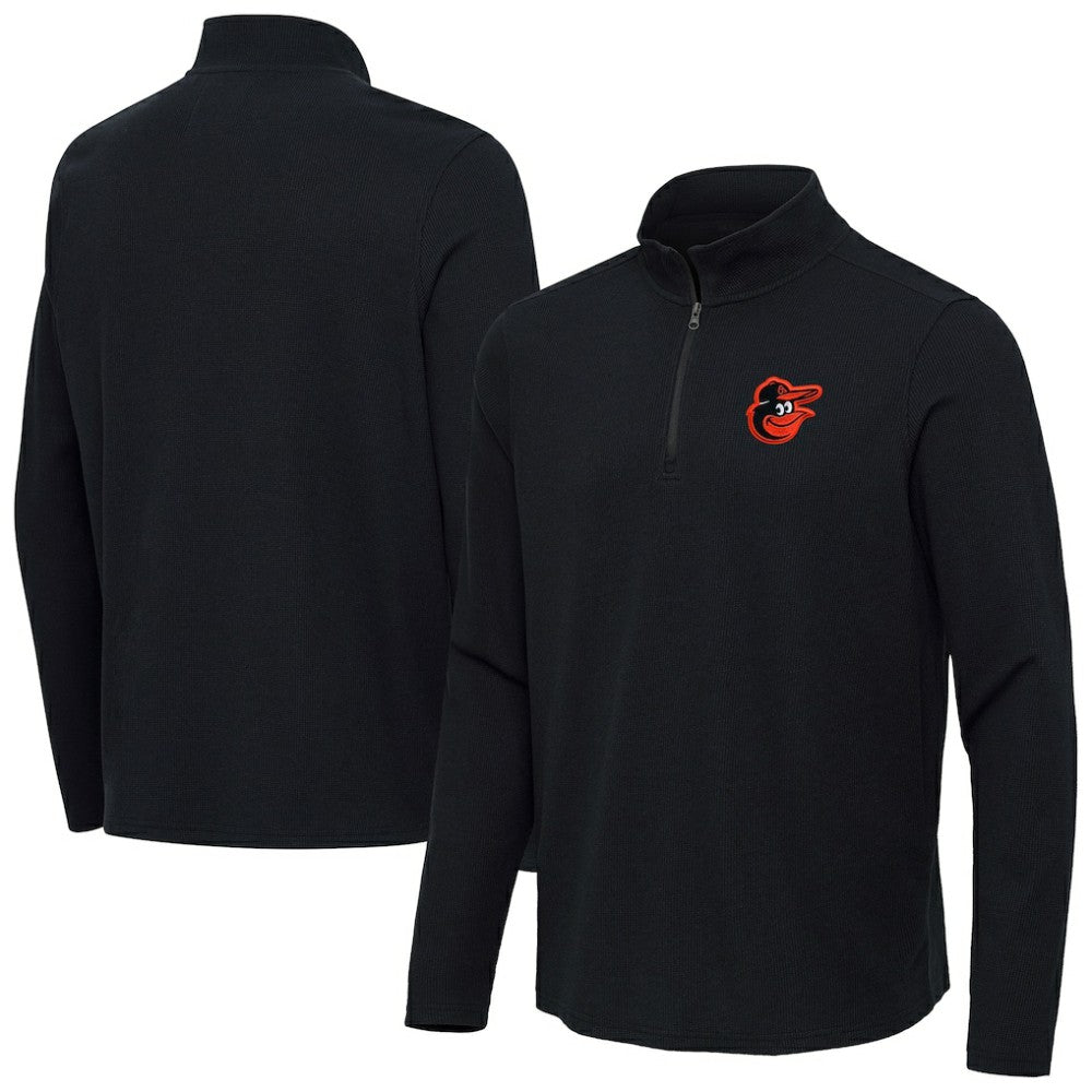 Baltimore Orioles Antigua Sync Tri-Blend Quarter-Zip Pullover discount