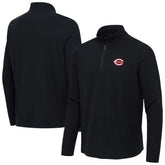 Cincinnati Reds Antigua Sync Tri-Blend Quarter-Zip Pullover Lifestyle