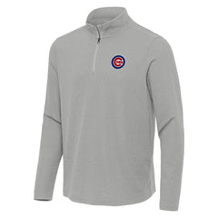Chicago Cubs Antigua Sync Tri-Blend Quarter-Zip Pullover for sale