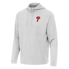 Philadelphia Phillies Antigua Connected Quarter-Zip Pullover Hoodie Clearance
