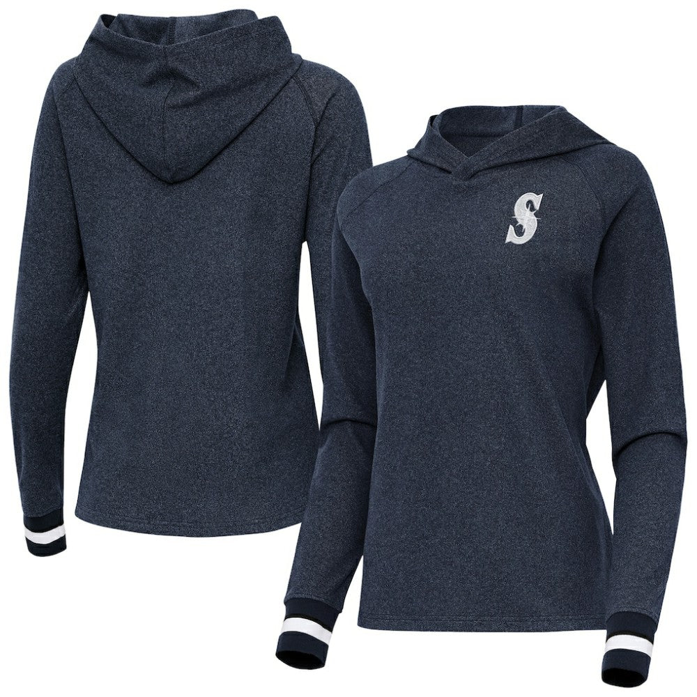 Seattle Mariners Antigua Women's Trek Pullover Hoodie On Sale
