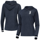 Seattle Mariners Antigua Women's Trek Pullover Hoodie On Sale