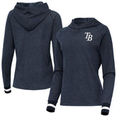 Tampa Bay Rays Antigua Women's Trek Pullover Hoodie Clearance