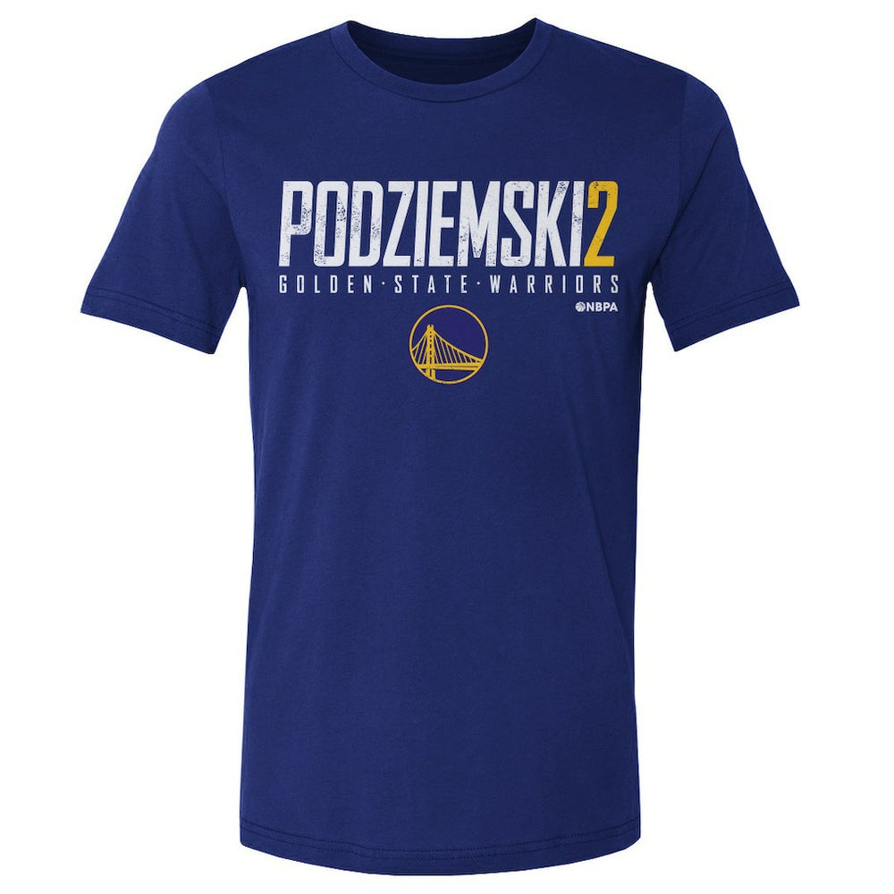 NBA - Brandin Podziemski Golden State Warriors 500 Level Elite Player T-Shirt - Royal