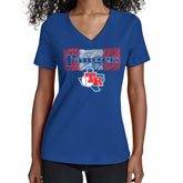 Texas Rangers Starter Women's Team Color Shading V-Neck T-Shirt Online