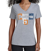 San Diego Padres Starter Women's Team Color Shading V-Neck T-Shirt Near Me
