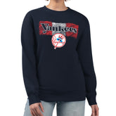 New York Yankees Starter Women's Team Color Shading Fleece Pullover Sweatshirt Lifestyle
