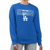 Los Angeles Dodgers Starter Women's Team Color Shading Fleece Pullover Sweatshirt for sale