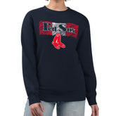 Boston Red Sox Starter Women's Team Color Shading Fleece Pullover Sweatshirt Online