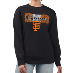 San Francisco Giants Starter Women's Team Color Shading Fleece Pullover Sweatshirt Clearance