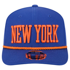 New Era - New York Knicks Wordmark Rope 9SEVENTY Adjustable Hat - Blue