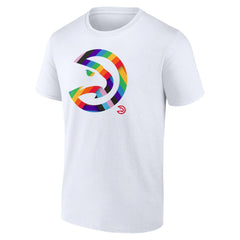 NBA - Atlanta Hawks Team Logo Pride T-Shirt - White