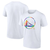 NBA - Golden State Warriors Team Logo Pride T-Shirt - White