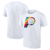 NBA - Indiana Pacers Team Logo Pride T-Shirt - White