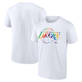 NBA - Los Angeles Lakers Team Logo Pride T-Shirt - White