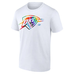 NBA - Oklahoma City Thunder Team Logo Pride T-Shirt - White