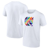 NBA - Sacramento Kings Team Logo Pride T-Shirt - White