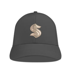 Seattle Kraken Levelwear Ascend Copper Insignia Vented Adjustable Hat Charcoal