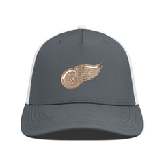 Detroit Red Wings - Levelwear Signal Copper Insignia Trucker Adjustable Hat Charcoal/White
