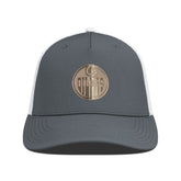 Edmonton Oilers - Levelwear Signal Copper Insignia Trucker Adjustable Hat Charcoal/White