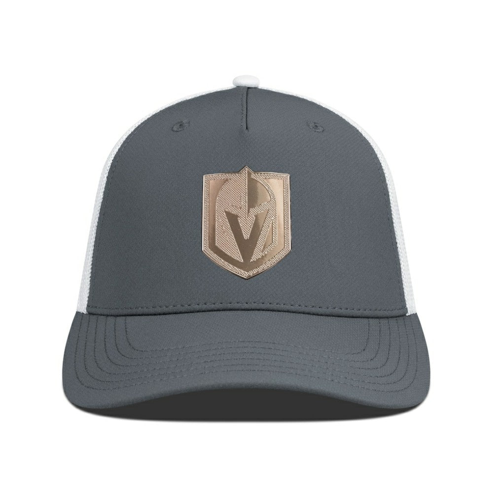 Vegas Golden Knights Levelwear Signal Copper Insignia Trucker Adjustable Hat Charcoal/White