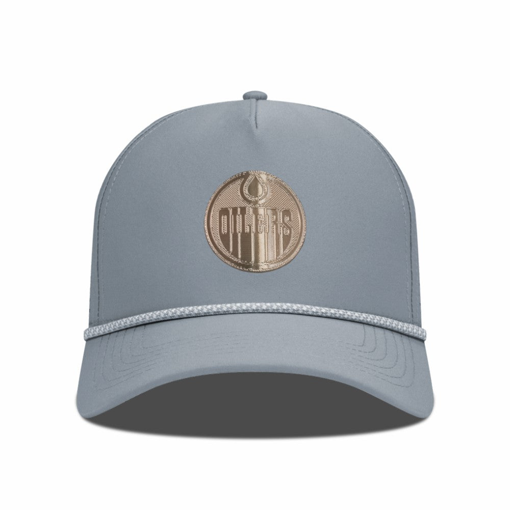 Edmonton Oilers - Levelwear Gordon Copper Insignia Vented Adjustable Hat Gray