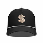 Seattle Kraken Levelwear Gordon Copper Insignia Vented Adjustable Hat Black
