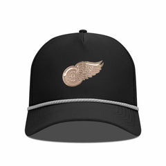 Detroit Red Wings - Levelwear Gordon Copper Insignia Vented Adjustable Hat Black