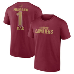 NBA - Cleveland Cavaliers #1 Dad Jersey T-Shirt - Wine