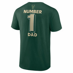 NBA - Milwaukee Bucks #1 Dad Jersey T-Shirt - Hunter Green