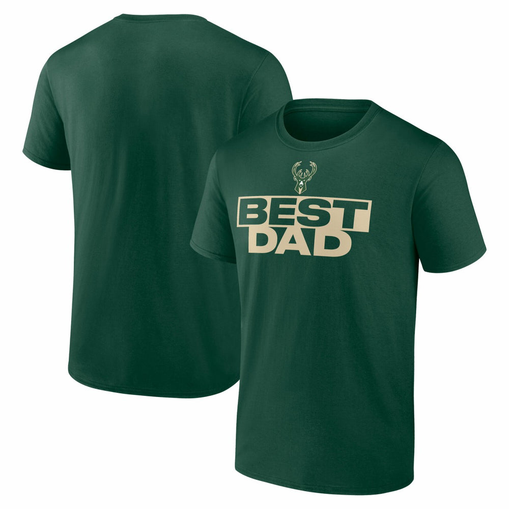 NBA - Milwaukee Bucks Greatest Dad T-Shirt - Hunter Green