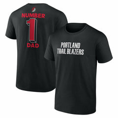 NBA - Portland Trail Blazers #1 Dad Jersey T-Shirt - Black