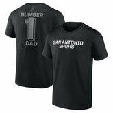 NBA - San Antonio Spurs #1 Dad Jersey T-Shirt - Black