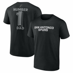 NBA - San Antonio Spurs #1 Dad Jersey T-Shirt - Black