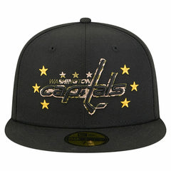 Washington Capitals New Era Military Appreciation Digital Camo Stars 59FIFTY Fitted Hat Black