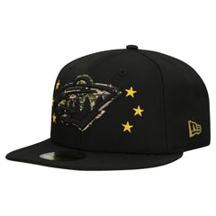 Minnesota Wild - New Era Military Appreciation Digital Camo Stars 59FIFTY Fitted Hat Black