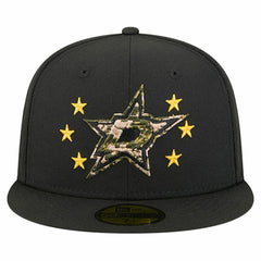 Dallas Stars - New Era Military Appreciation Digital Camo Stars 59FIFTY Fitted Hat Black