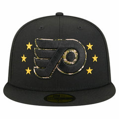 Philadelphia Flyers - New Era Military Appreciation Digital Camo Stars 59FIFTY Fitted Hat Black
