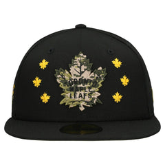 Toronto Maple Leafs - New Era Military Appreciation Digital Camo Stars 59FIFTY Fitted Hat Black