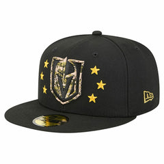 Vegas Golden Knights New Era Military Appreciation Digital Camo Stars 59FIFTY Fitted Hat Black