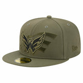 Washington Capitals New Era Military Appreciation Flag 59FIFTY Fitted Hat Olive