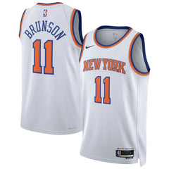 Nike - Jalen Brunson New York Knicks Unisex Swingman Jersey - Association Edition - White