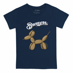 Milwaukee Brewers Tiny Turnip Youth Balloon Dog T-Shirt Clearance