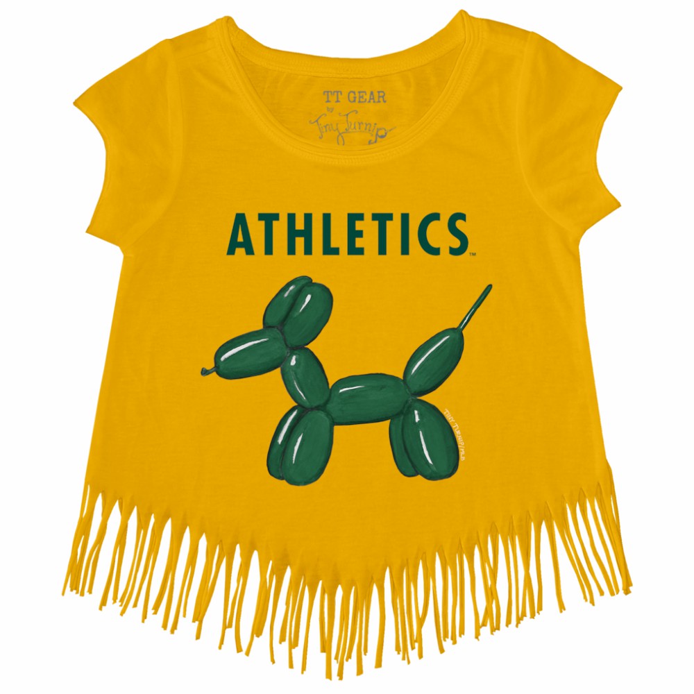 Athletics Tiny Turnip Girls Youth Balloon Dog Fringe T-Shirt On Sale