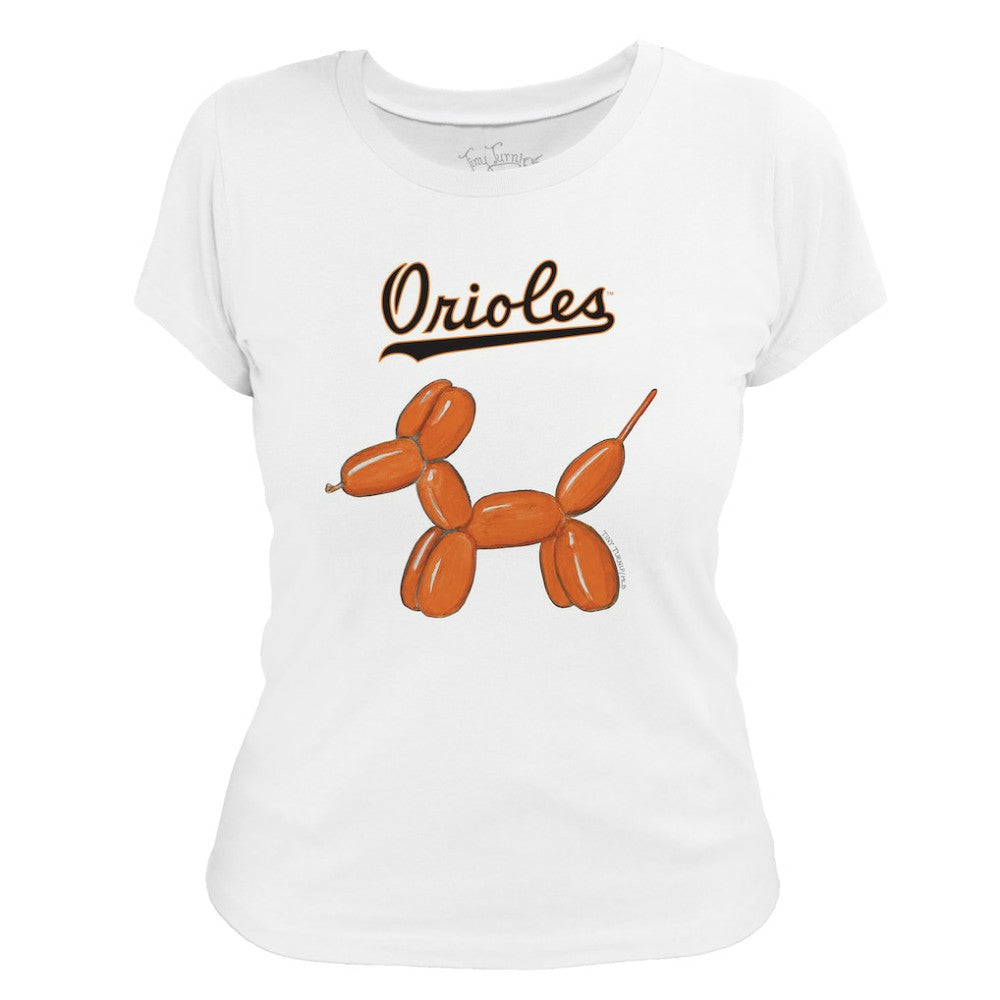 Baltimore Orioles Tiny Turnip Women's Balloon Dog T-Shirt Sale