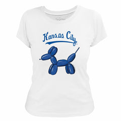 Kansas City Royals Tiny Turnip Women's Balloon Dog T-Shirt On Sale