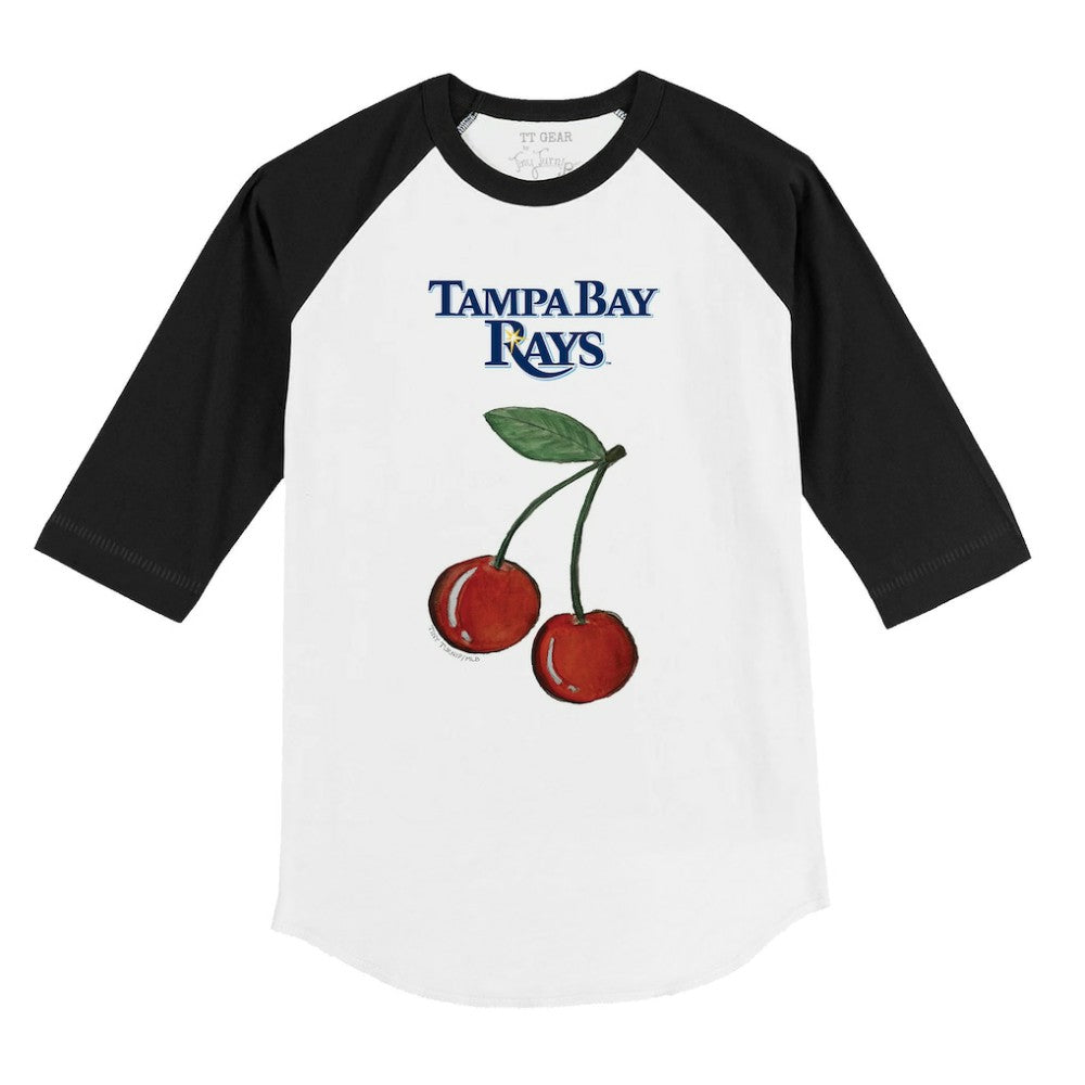 Tampa Bay Rays Tiny Turnip Youth Cherries 3/4-Sleeve Raglan Baseball T-Shirt Online