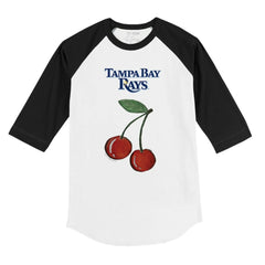 Tampa Bay Rays Tiny Turnip Youth Cherries 3/4-Sleeve Raglan Baseball T-Shirt Online